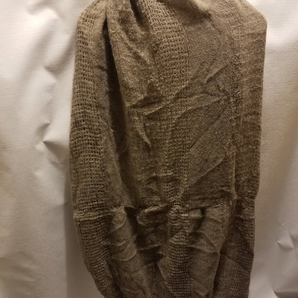 $4 if bundled: long brown acrylic Old Navy fringed infinity scarf - Picture 3 of 8